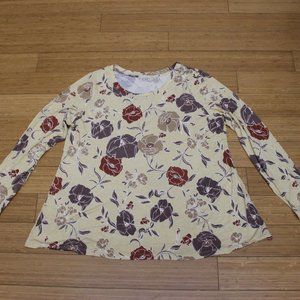 LOGO by Lori  Goldstein Long Sleeve Shirt Floral